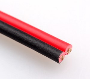 珠江电缆RVB红黑线平行线